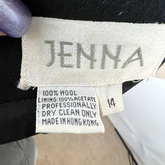 Jenna Woman Wool Cardigan Size 14 Embroidered Embellished Zips - Picture 9 of 10